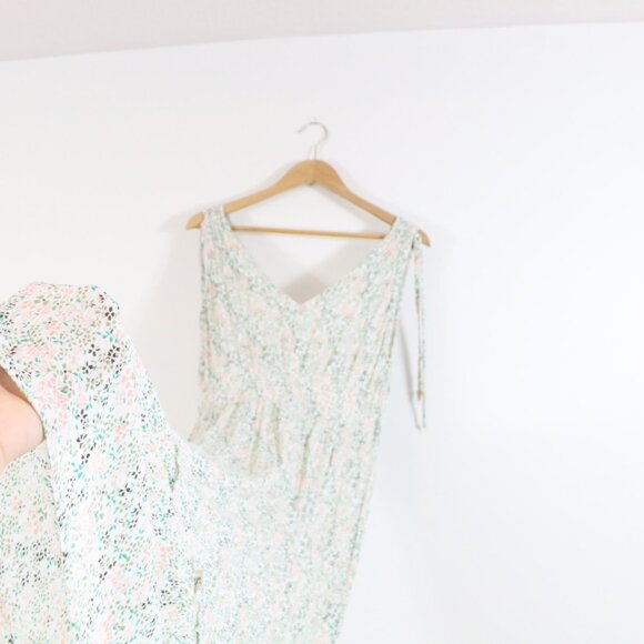 *DEX Green and Pink Floral Maxi Dress - Picture 5 of 8